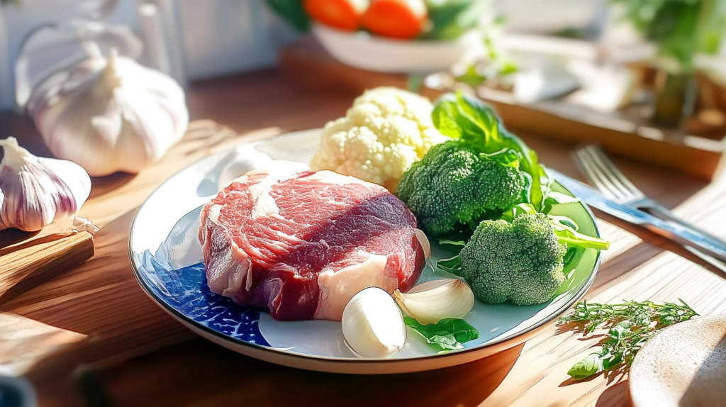 Fresh Steak and Vegetable Platter