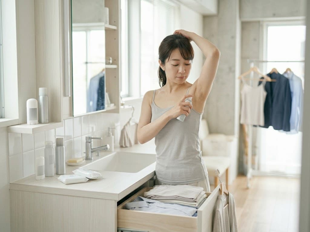 出勤前の反復対策や服装制限の負担を静かに連想させる guide image