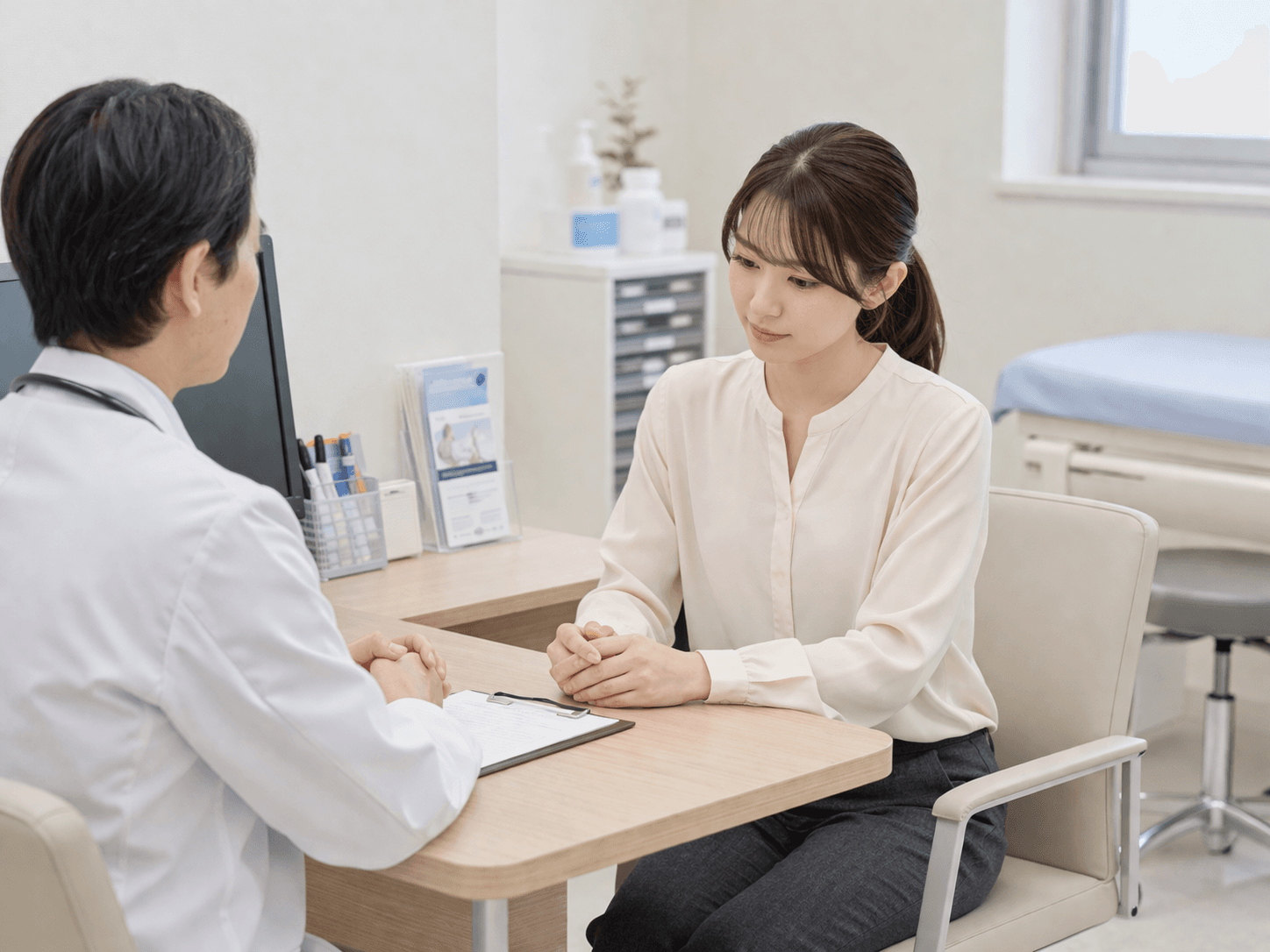 仕事を続けながらでも落ち着いて相談できるクリニック相談室の support image