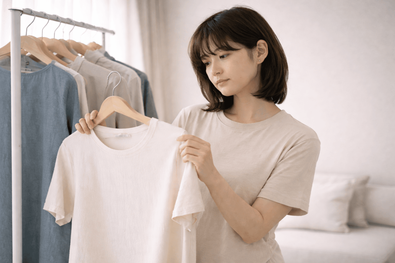 好きな服を着たいのに少し迷う気持ちが伝わる route image