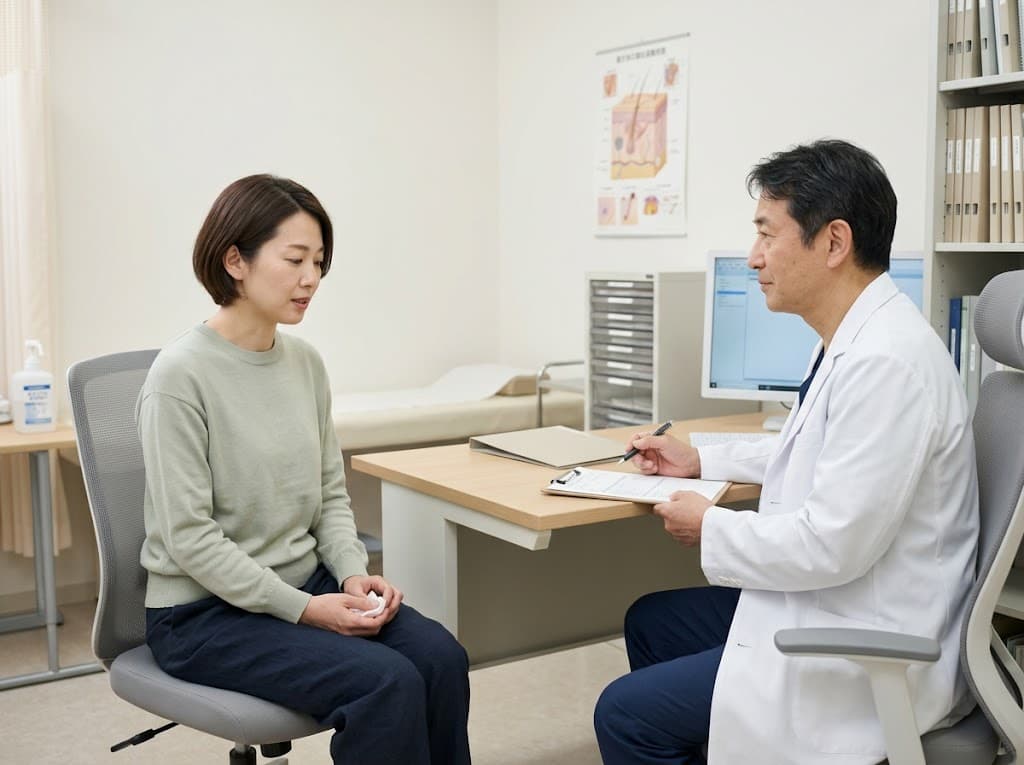 服の黄ばみや汗ジミの悩みも落ち着いて相談できるクリニック相談室の support image